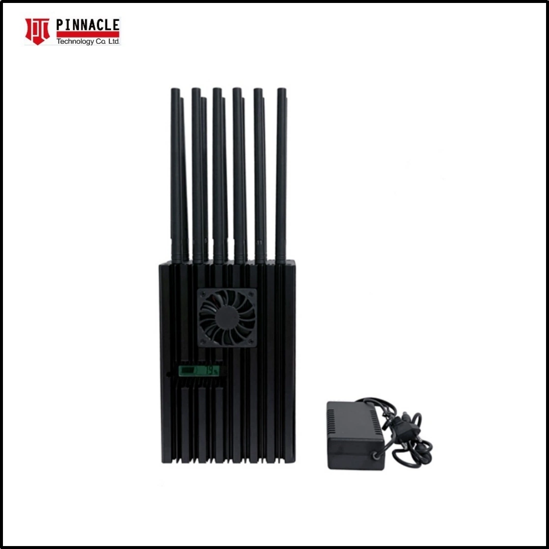 12 Antenna Handheld Signal Jammer Scrambler CDMA GSM PCS 3G LTE UHF VHF Remote Control 1